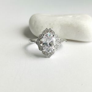 CZ Cocktail Ring Size 8 NWT